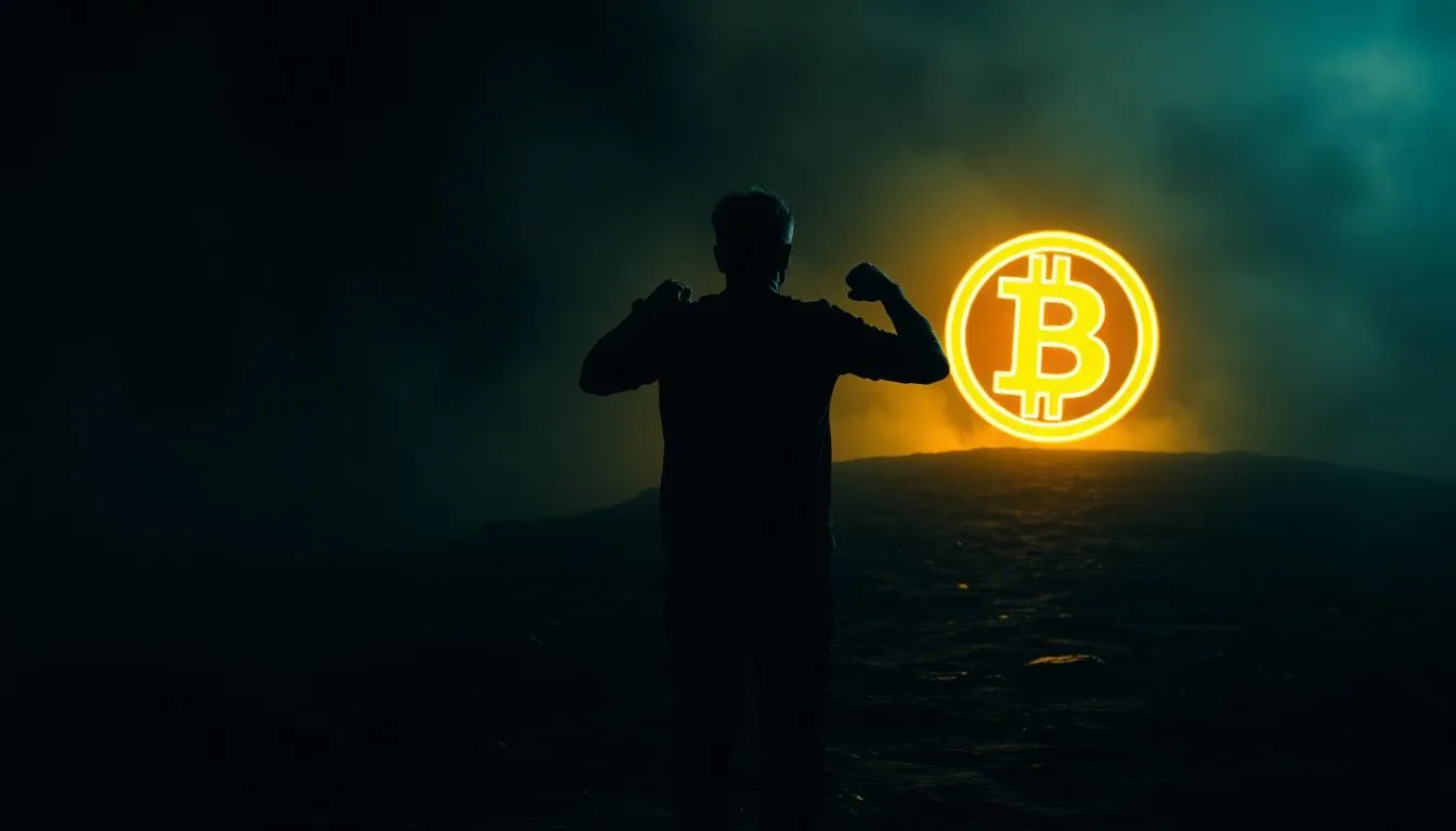 Pessoa caminhando em direção ao Bitcoin: saída soberana