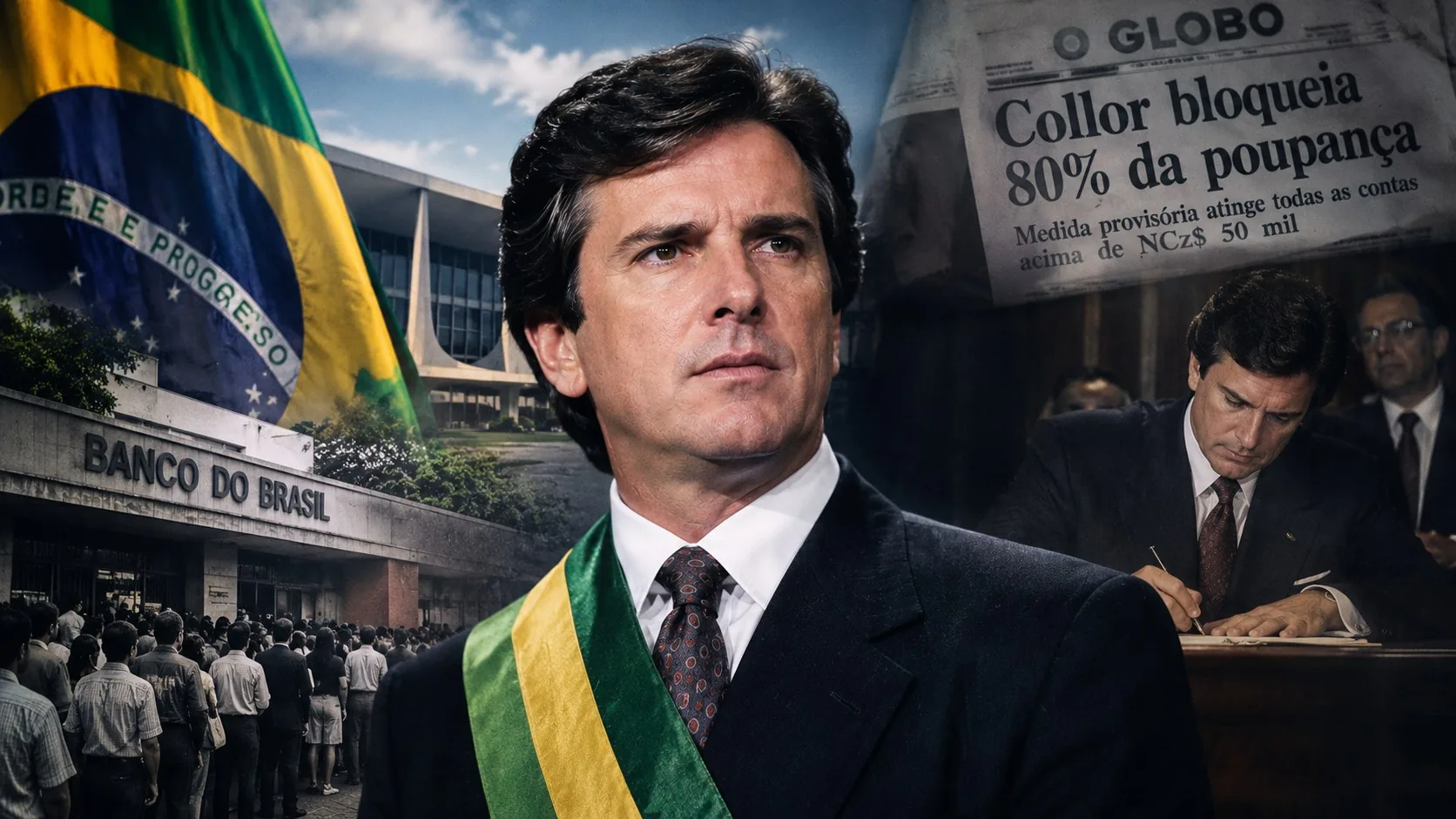 Presidente com faixa presidencial, 1990